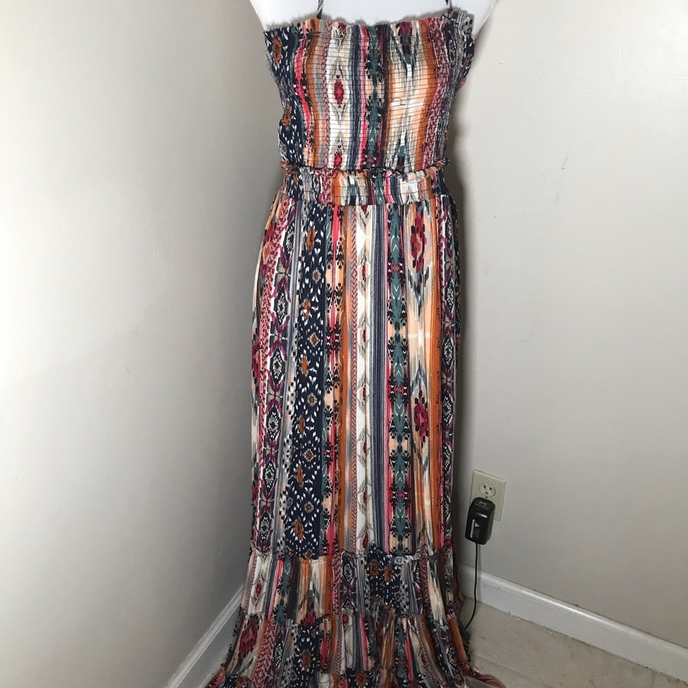 Tribal Print Maxi Dress